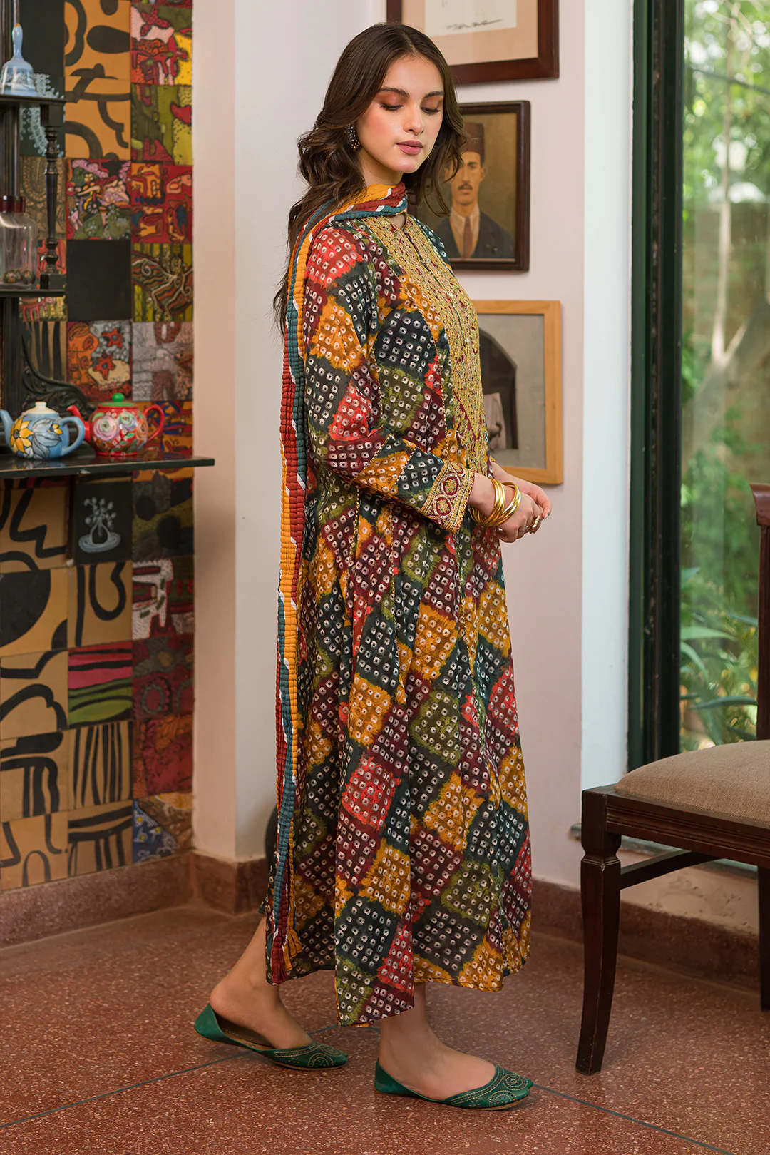 2 Piece - Embroidered Digital Printed Lawn Suit P0624B - Image 5