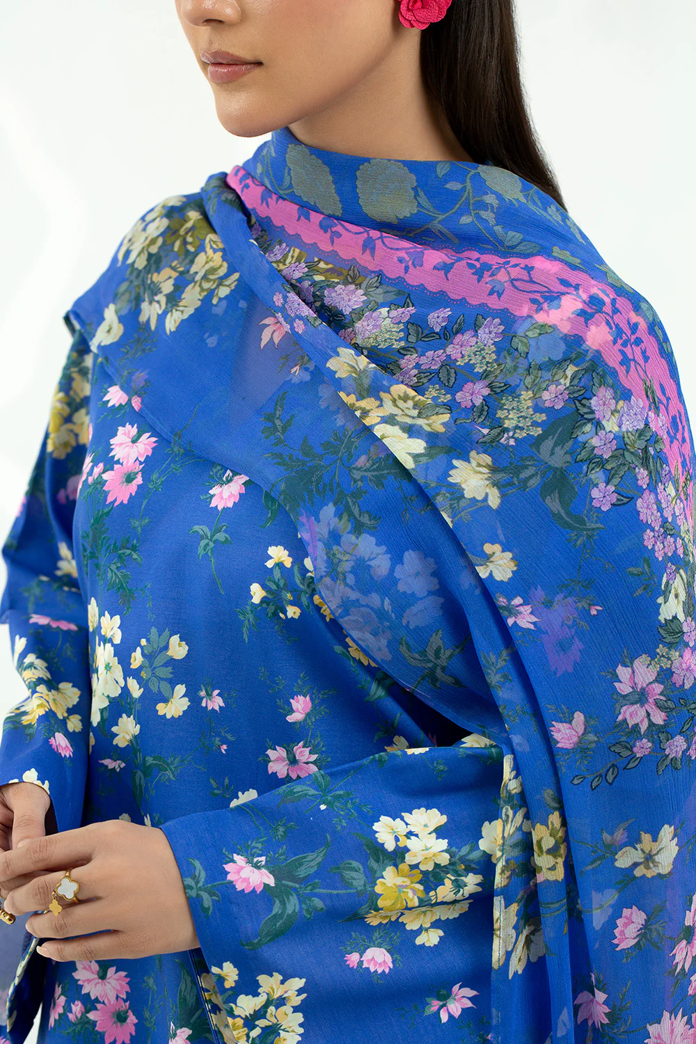 3 Piece - Digital Printed Lawn Suit P001211 - Image 5